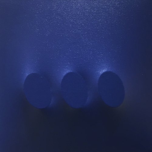 Turi Simeti - 3 Blue Ovals