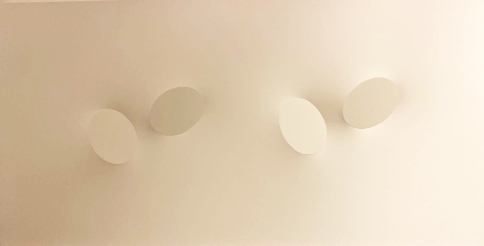 Turi Simeti - 4 White Ovals