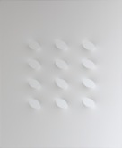 Turi Simeti - 12 ovali bianchi
