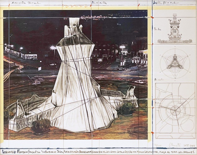 Christo & Jeanne-Claude - Wrapped Fountain de Jujol