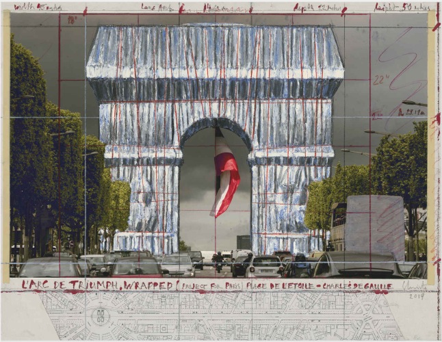 Christo & Jeanne-Claude - Arc de Triomphe IV, Project for Paris