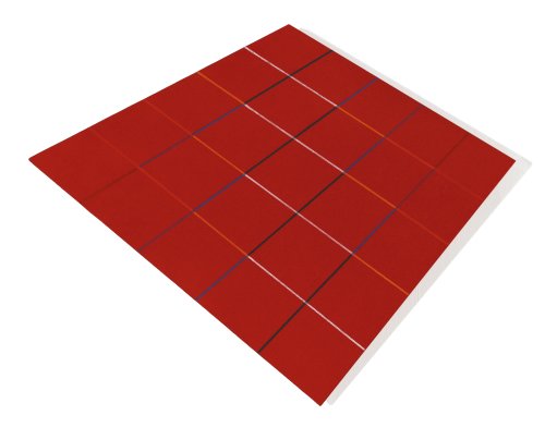 Hans Jörg Glattfelder - 2 x 4 kontrastierte Linienzüge, rot