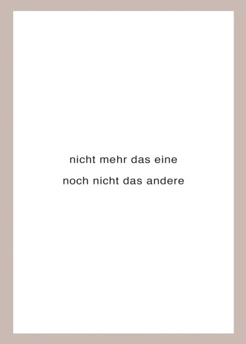 Heinz Gappmayr - nicht mehr das eine