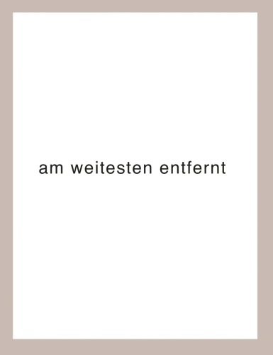Heinz Gappmayr - am weitesten entfernt