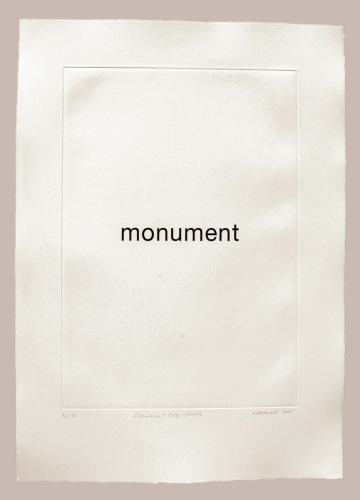 Heinz Gappmayr - Monument