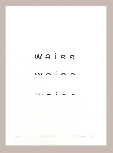 Heinz Gappmayr - weiss