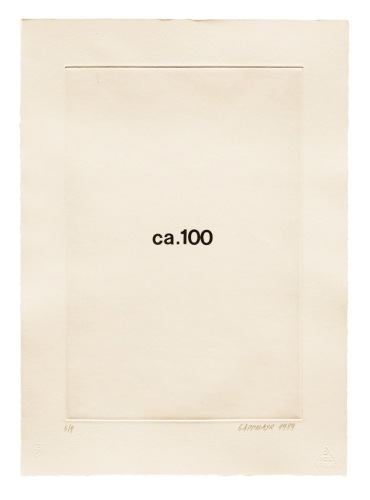 Heinz Gappmayr - ca. 100