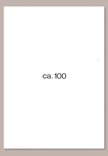 Heinz Gappmayr - ca. 100