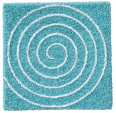 Lore Bert - Weiße Spirale (in türkis)