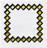 Lore Bert - Goldene Quadrate in Schwarz und Grau