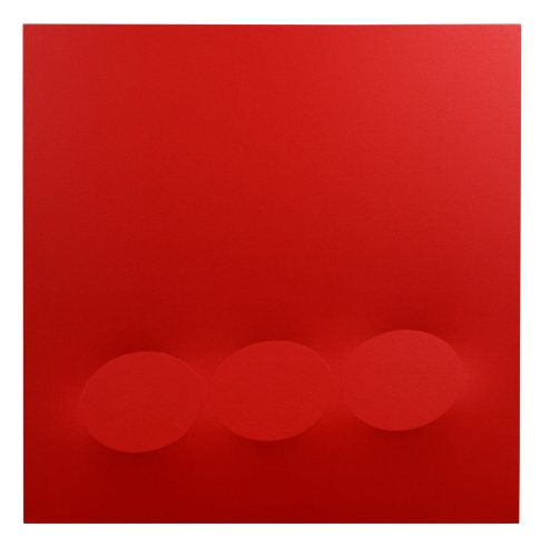 Turi Simeti - 3 ovali rossi