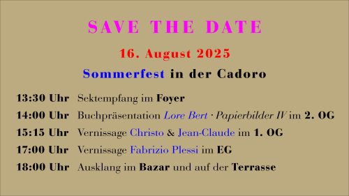 Sommerfest 2025: Termine