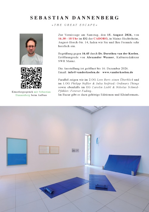 Invitation card Sebastian Dannenberg: The Great Escape